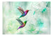 Fotobehang - Colourful Hummingbirds Green - Vliesbehang