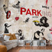 Fotobehang - Banksy Graffiti Collage - Vliesbehang